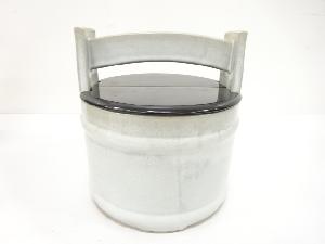 萩焼　大野瑞峰造　手桶　水指（保護箱付）